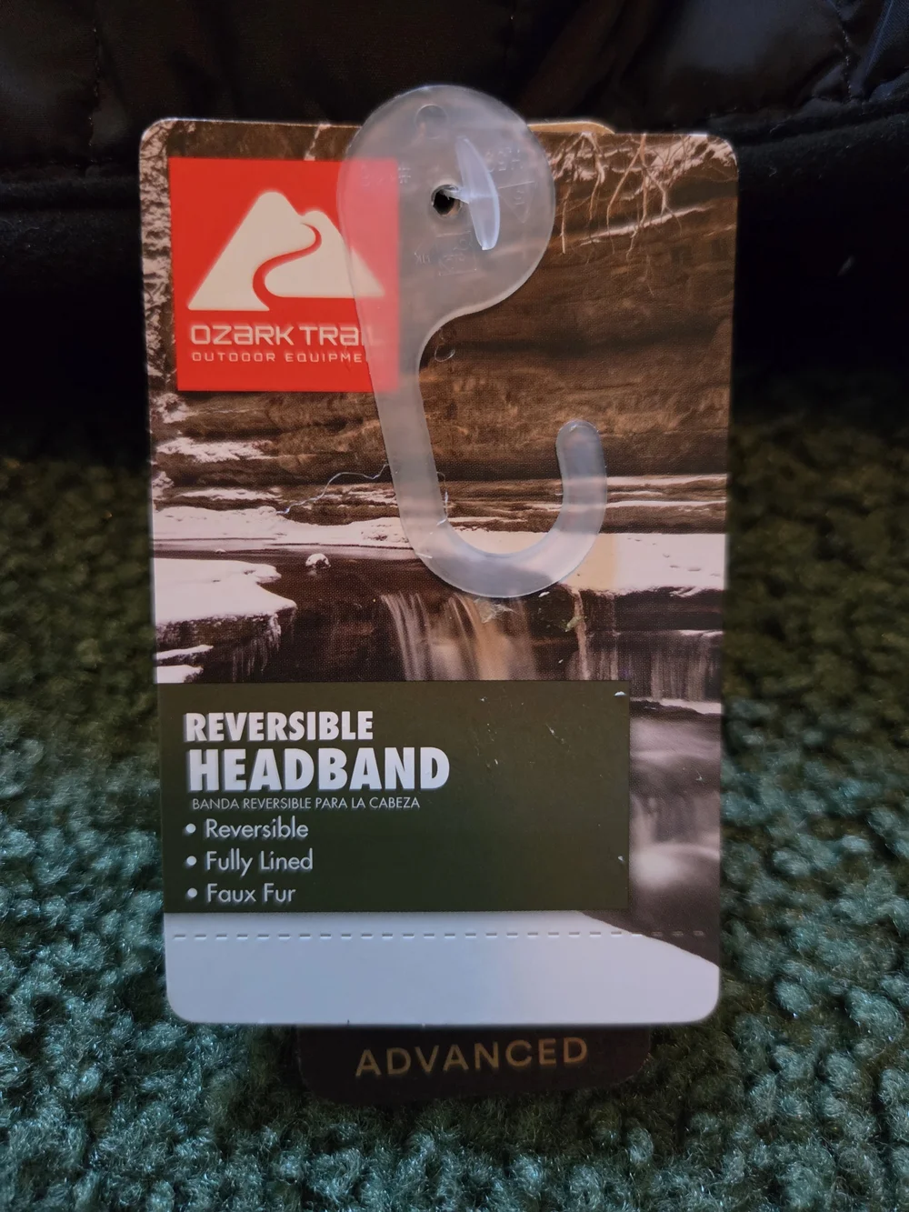NWT Ozark Trail Black Quilted Reversible Headband